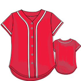 Fashion sewing patterns for Baseball Shirt  7777